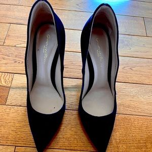 gianvito Rossi 38.5 pre-owed navy blue velvet